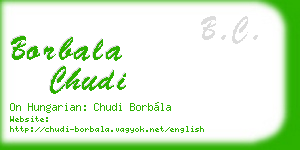 borbala chudi business card