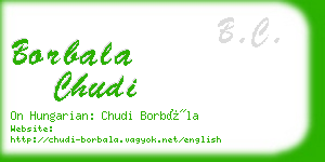 borbala chudi business card